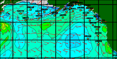 24-Hour Swell Model Image